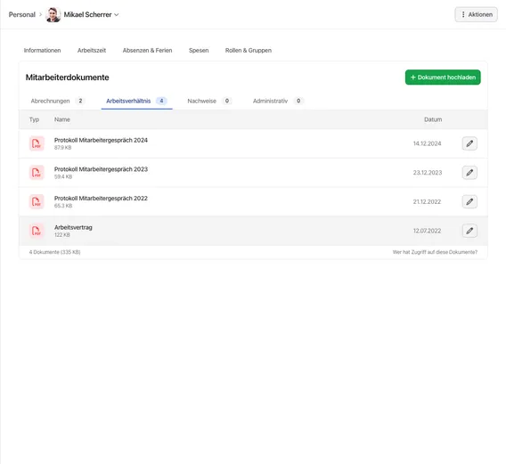 Dokumente zentral verwalten
